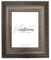 Vera Museum Gallery Ornate Beaded Antique Copper Brown Picture Frame - West Frames